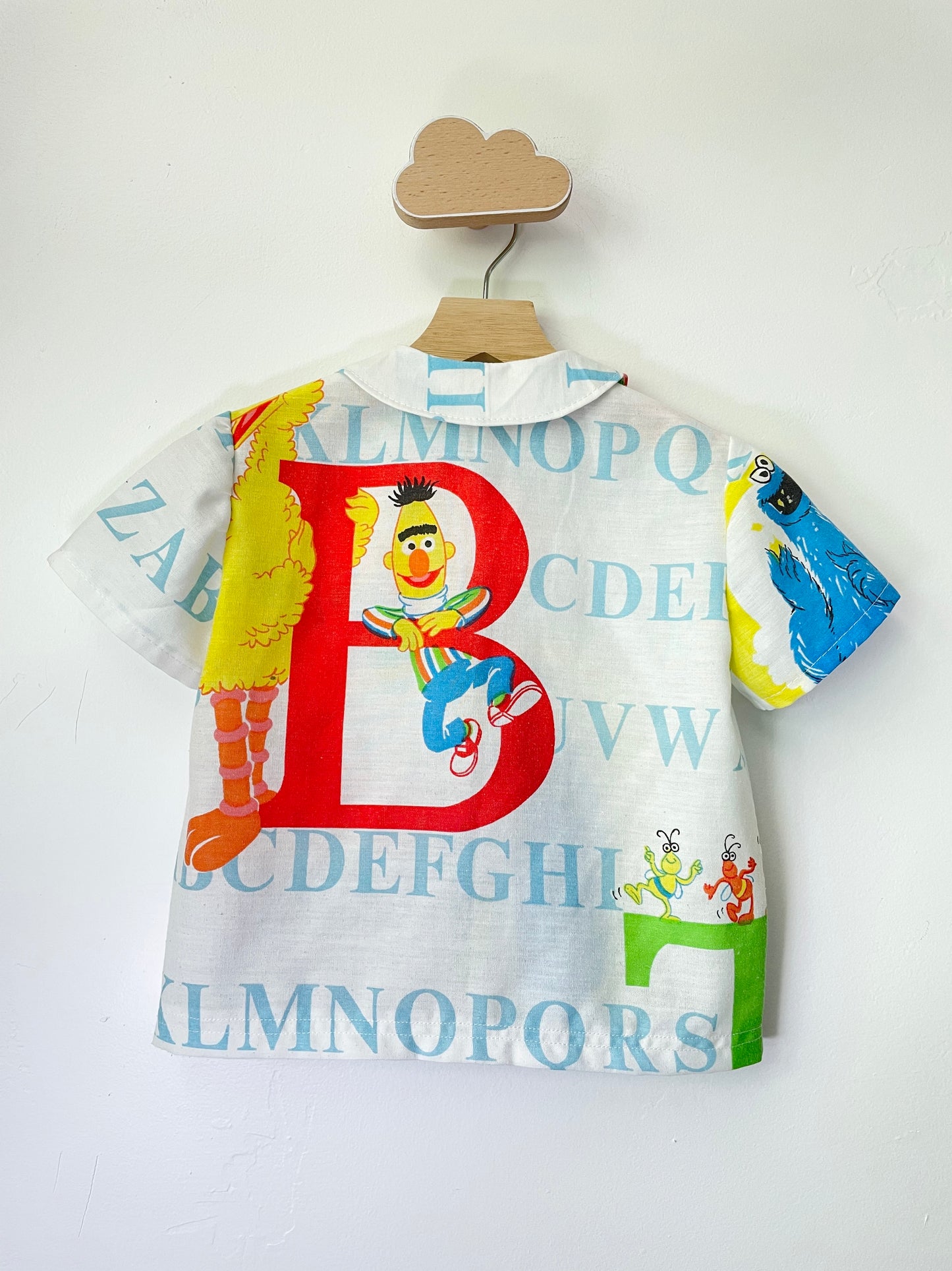 Upcycled Sesame Street Button Up